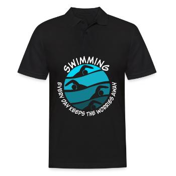 Nageur Piscine Triathlon - Polo Homme - noir - Devant - Kai (181cm)