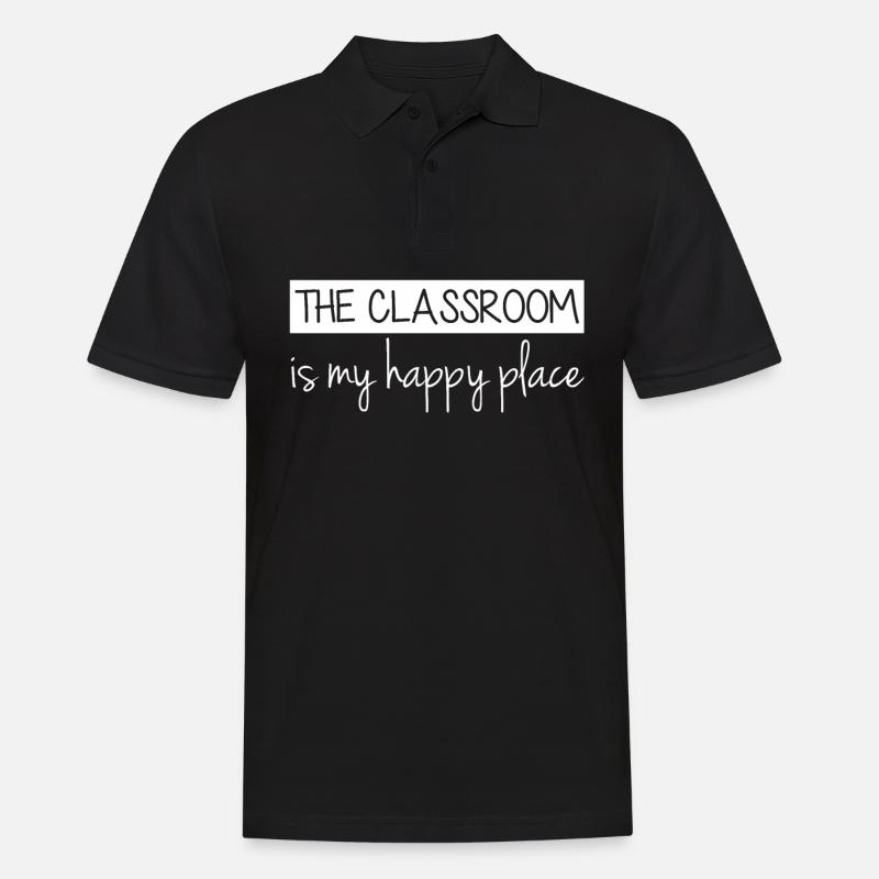 Enseignants, École, Étudiants, Enseignant, Enseignant - Polo Homme - noir