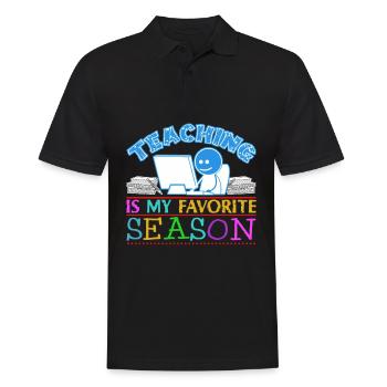 Teaching School Teacher Teachers - Männer Poloshirt - Schwarz - Vorne - Kai (181cm)