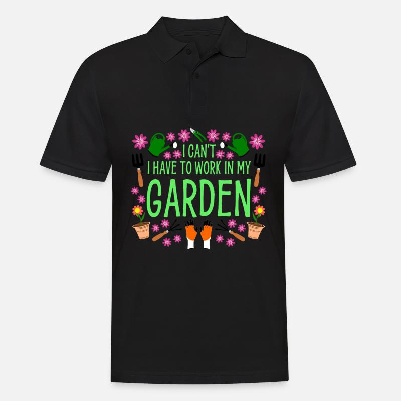 Garten Hobbygärtner Gärtner Galabauer - Männer Poloshirt - Schwarz