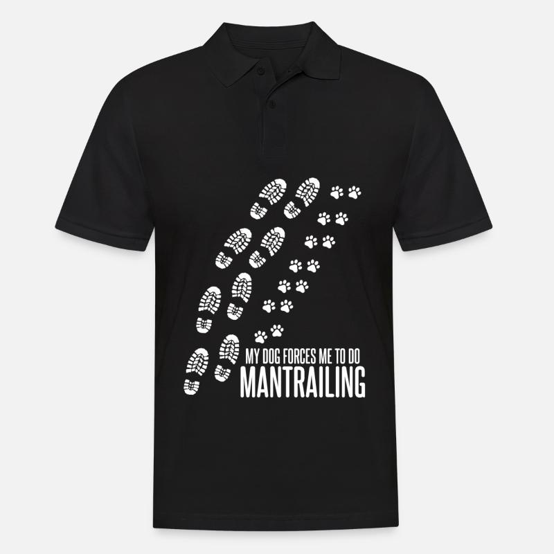 Mantrailing Mantrailer Hunde - Männer Poloshirt - Schwarz