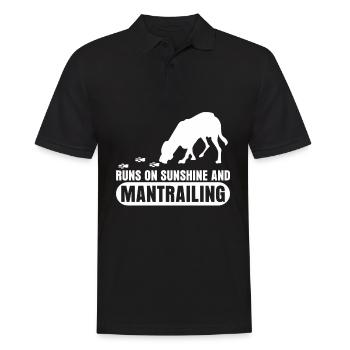 Mantrailing - Männer Poloshirt - Schwarz - Vorne - Kai (181cm)