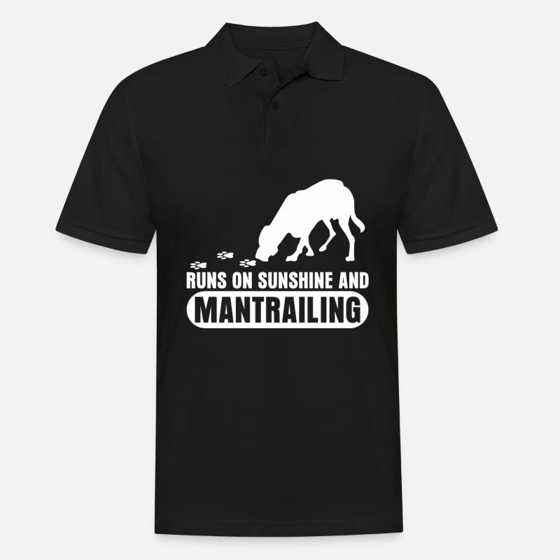 Mantrailing - Männer Poloshirt - Schwarz