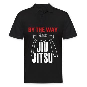 Ju-Jitsu Brasilian Jiu-Jitsu BJJ - Männer Poloshirt - Schwarz - Vorne - Kai (181cm)