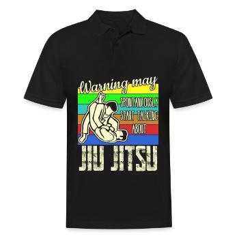 Ju-Jitsu Jujutsu Jiu-Jitsu - Männer Poloshirt - Schwarz - Vorne - Kai (181cm)