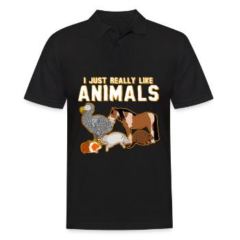 Veterinary Assistant Pets Veterinarian - Men's Polo Shirt - black - Front - Kai (181cm)