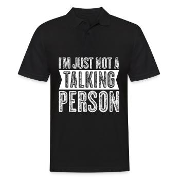 Misanthropist Grumpy Misanthrope - Männer Poloshirt - Schwarz - Vorne - Kai (181cm)