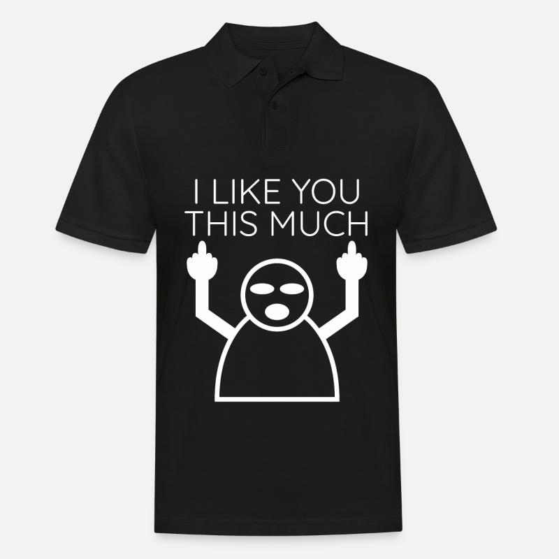 Grumpy Misanthrope Misanthropist - Polo Homme - noir