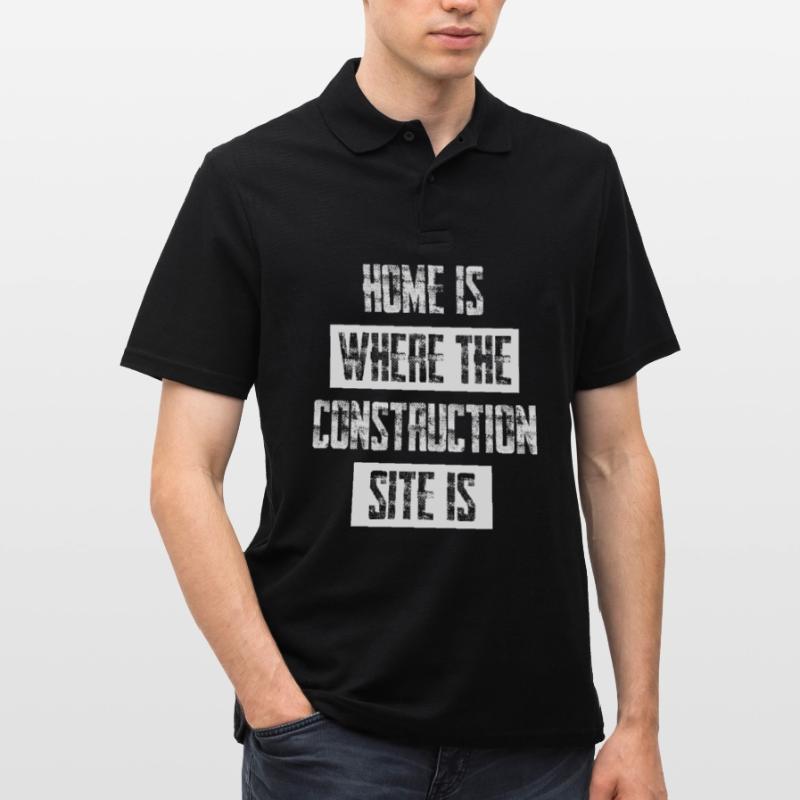 Construction Site Construction Worker Männer Poloshirt