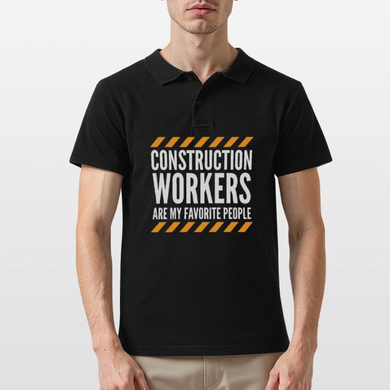 Construction Manager Construction Worker Männer Poloshirt