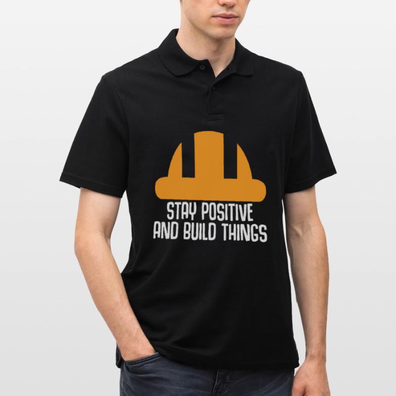 Construction Site Construction Worker Männer Poloshirt