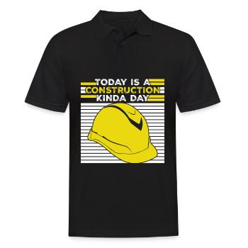 Construction Site Construction Manager - Männer Poloshirt - Schwarz - Vorne - Kai (181cm)