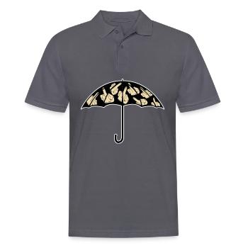 Umbrella with middle fingers Umbrellas - Männer Poloshirt - Anthrazit - Vorne - Nico (186cm)