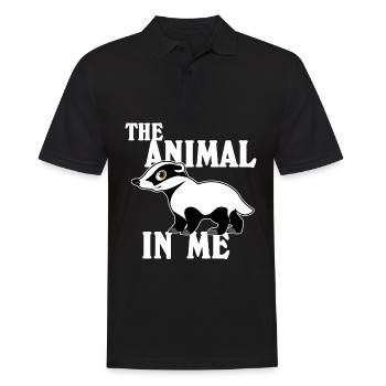 Honey Badger Cute Honey Badgers - Männer Poloshirt - Schwarz - Vorne - Kai (181cm)