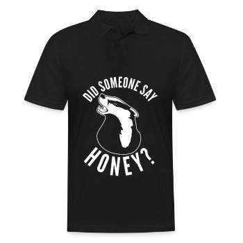 Honey Badgers Honeybadger Honey Badger - Männer Poloshirt - Schwarz - Vorne - Kai (181cm)