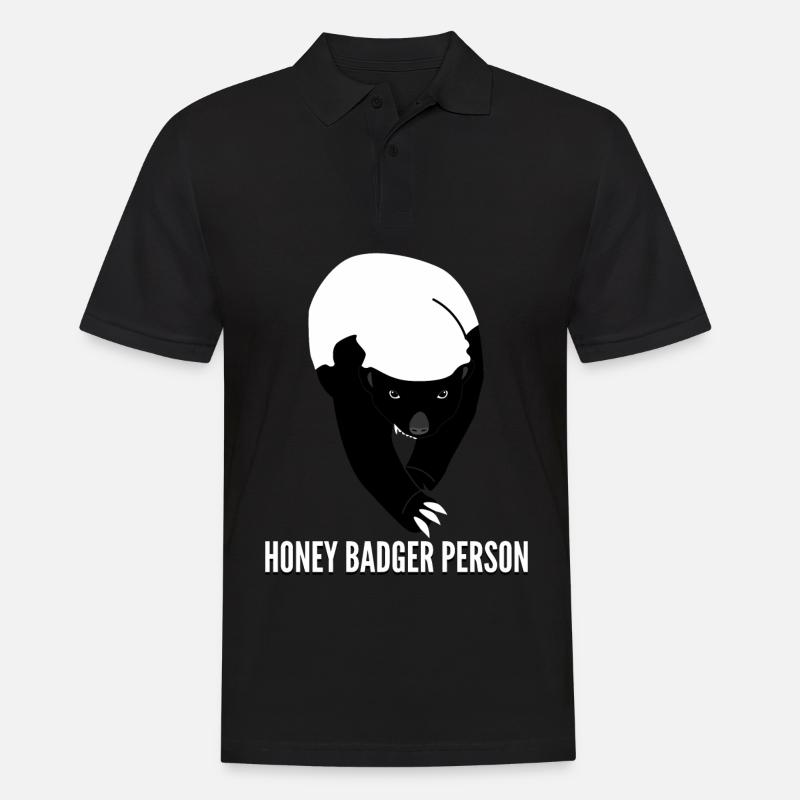 Honey Badgers Grumpy Honey Badger - Men's Polo Shirt - black