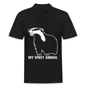 Honey Badgers Honey Badger Honeybadger - Männer Poloshirt - Schwarz - Vorne - Kai (181cm)