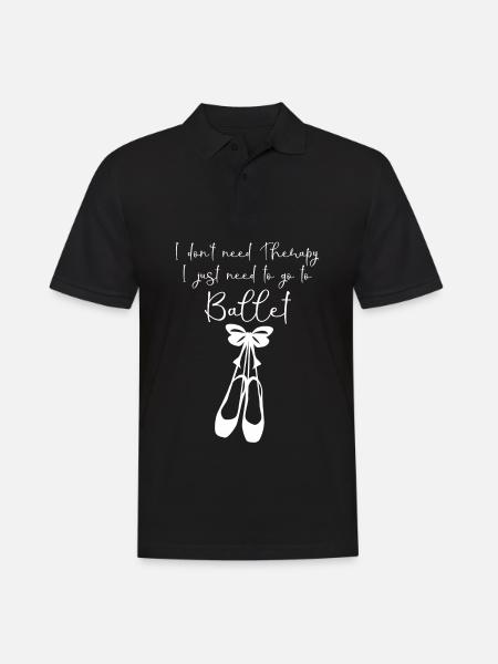 Ballerina Shoes Ballet Dancer - Men's Polo Shirt - black