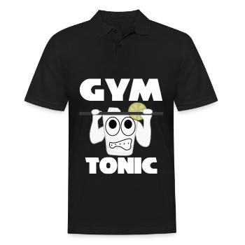 Pull-up Motivation Bodybuilding Gym - Männer Poloshirt - Schwarz - Vorne - Kai (181cm)