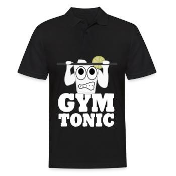 Musculation Motivation Gym - Polo Homme - noir - Devant - Kai (181cm)