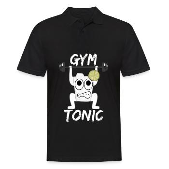 Gym Motivation Weightlifting - Männer Poloshirt - Schwarz - Vorne - Kai (181cm)