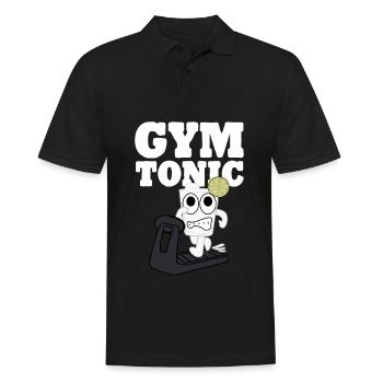Gym Motivation Tapis roulant Entraînement - Polo Homme - noir - Devant - Kai (181cm)