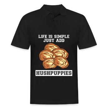 Hushpuppies Hush Puppy Joke Hushpuppy - Men's Polo Shirt - black - Front - Kai (181cm)