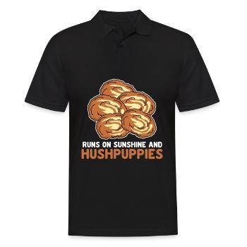 Hush Puppy Joke Hushpuppy Hushpuppies - Men's Polo Shirt - black - Front - Kai (181cm)