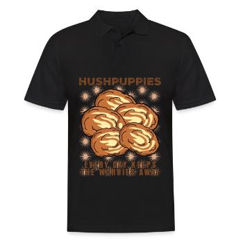 Hush Puppy Hushpuppy Food Hushpuppies - Men's Polo Shirt - black - Front - Kai (181cm)