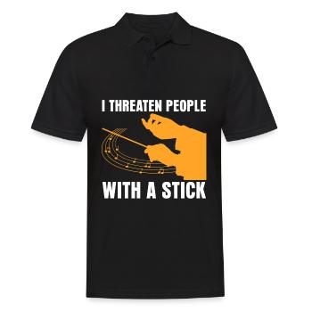 Conductor Conducting Orchestra Music - Männer Poloshirt - Schwarz - Vorne - Kai (181cm)