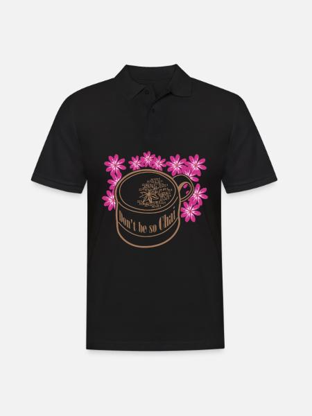 Chai Tea - Men's Polo Shirt - black