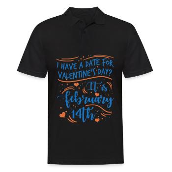 Saint-Valentin petit ami Girlfirend - Polo Homme - noir - Devant - Kai (181cm)