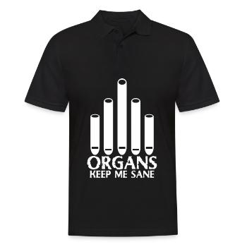 Church Music Organ Player Organist - Men's Polo Shirt - black - Front - Kai (181cm)