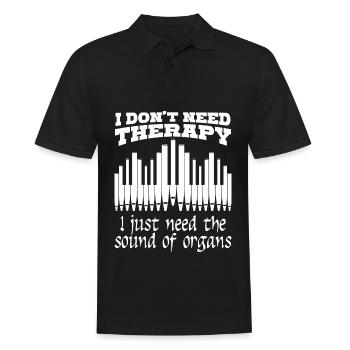 Organist Organ Player - Men's Polo Shirt - black - Front - Kai (181cm)