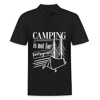 Camping Tents Hike Hiking Tent Outdoor - Männer Poloshirt - Schwarz - Vorne - Kai (181cm)