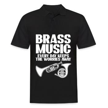 Cor d’harmonie trompette cuivres musique - Polo Homme - noir - Devant - Kai (181cm)