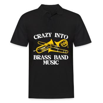 Brass Instrument Trumpet French Horn - Men's Polo Shirt - black - Front - Kai (181cm)