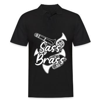 Brass Music French Horn Trumpet - Men's Polo Shirt - black - Front - Kai (181cm)