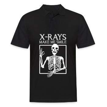 Radiography Radiology X -ray Skeleton - Männer Poloshirt - Schwarz - Vorne - Kai (181cm)