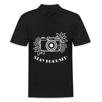 Photography Camera Photographer - Men's Polo Shirt - black - Front - Kai (181cm)