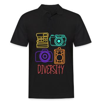 Photographer Photography Camera - Men's Polo Shirt - black - Front - Kai (181cm)