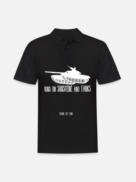 Tank Combat Battle Tanks MBT - Men's Polo Shirt - black