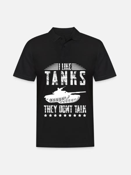 Battle Tanks MBT Tank Combat - Men's Polo Shirt - black
