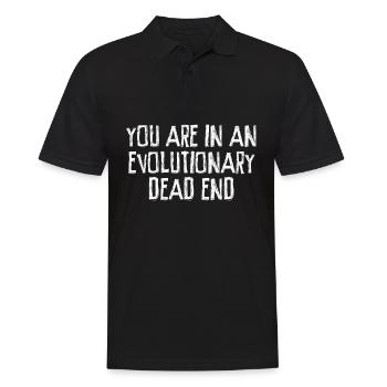 Darwinism Misanthrope Grumpy Darwin - Men's Polo Shirt - black - Front - Kai (181cm)