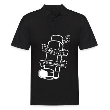 Inhalateur pour asthme asthmatique - Polo Homme - noir - Devant - Kai (181cm)