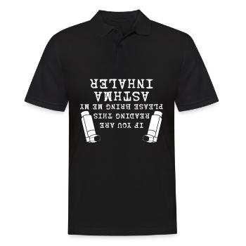 Inhalateur d’asthme Asthmatiques asthmatiques - Polo Homme - noir - Devant - Kai (181cm)