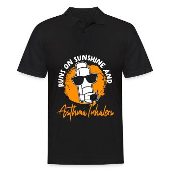 Inhalateur d’asthme Asthmatiques Asthmatiques - Polo Homme - noir - Devant - Kai (181cm)
