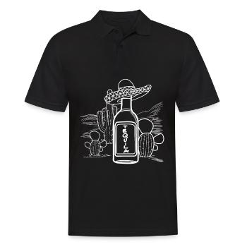 Bouteille de Tequila Tequilas Mexique - Polo Homme - noir - Devant - Kai (181cm)