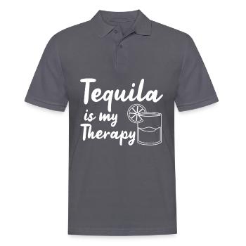 Tequila - Männer Poloshirt - Anthrazit - Vorne - Nico (186cm)