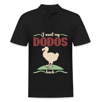 Dodo Dodos - Men's Polo Shirt - black - Front - Kai (181cm)